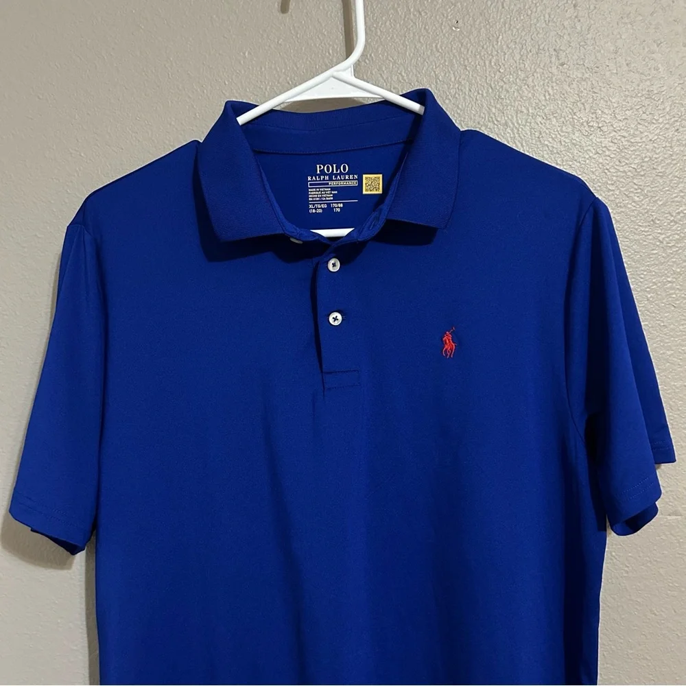 Polo Ralph Lauren Performance Jersey Polo Shirt Boys Size XL 18/20 - Picture 2 of 6